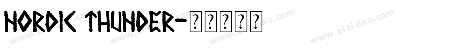 Nordic Thunder字体转换